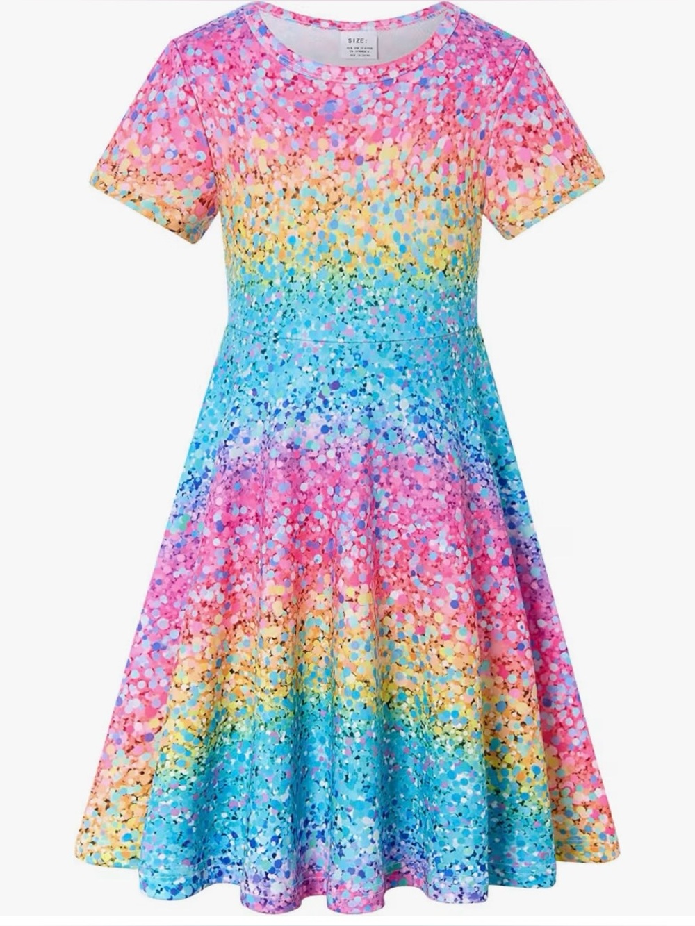 Colorful Confetti Multi-Color girls dress 6-7y unopened